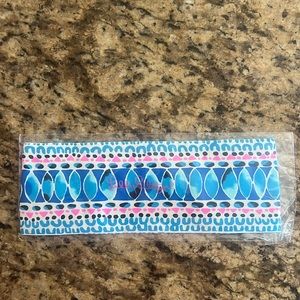 NWT Lilly Pulitzer button up headband in High Tide Navy Sugar 💙💙🩷🩷